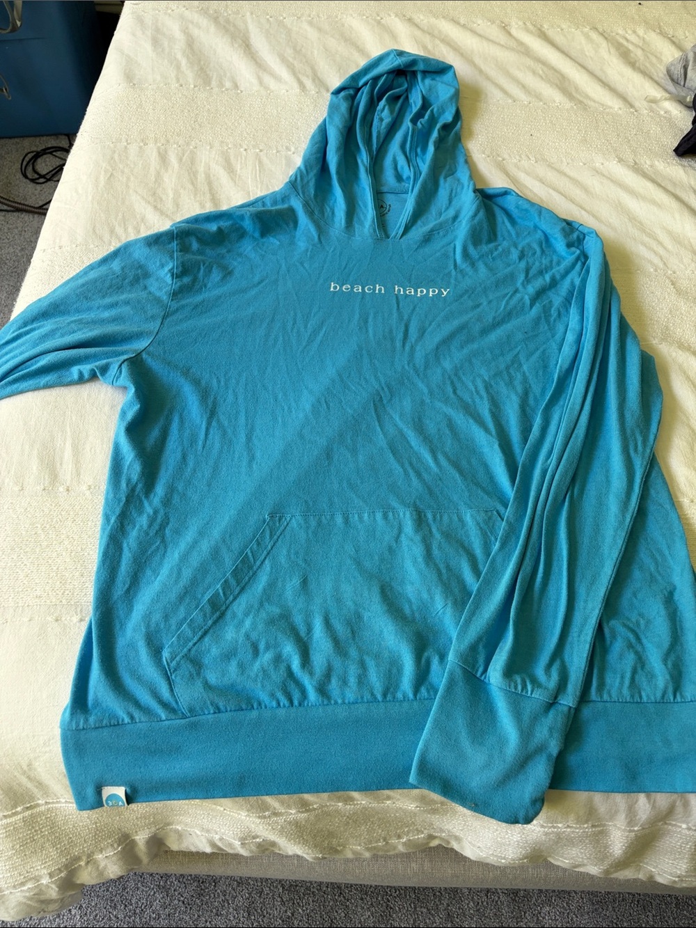 Beach Happy Teal Women's Lightweight Hoodie